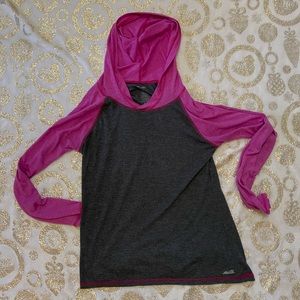 Athletic hooded long sleeve